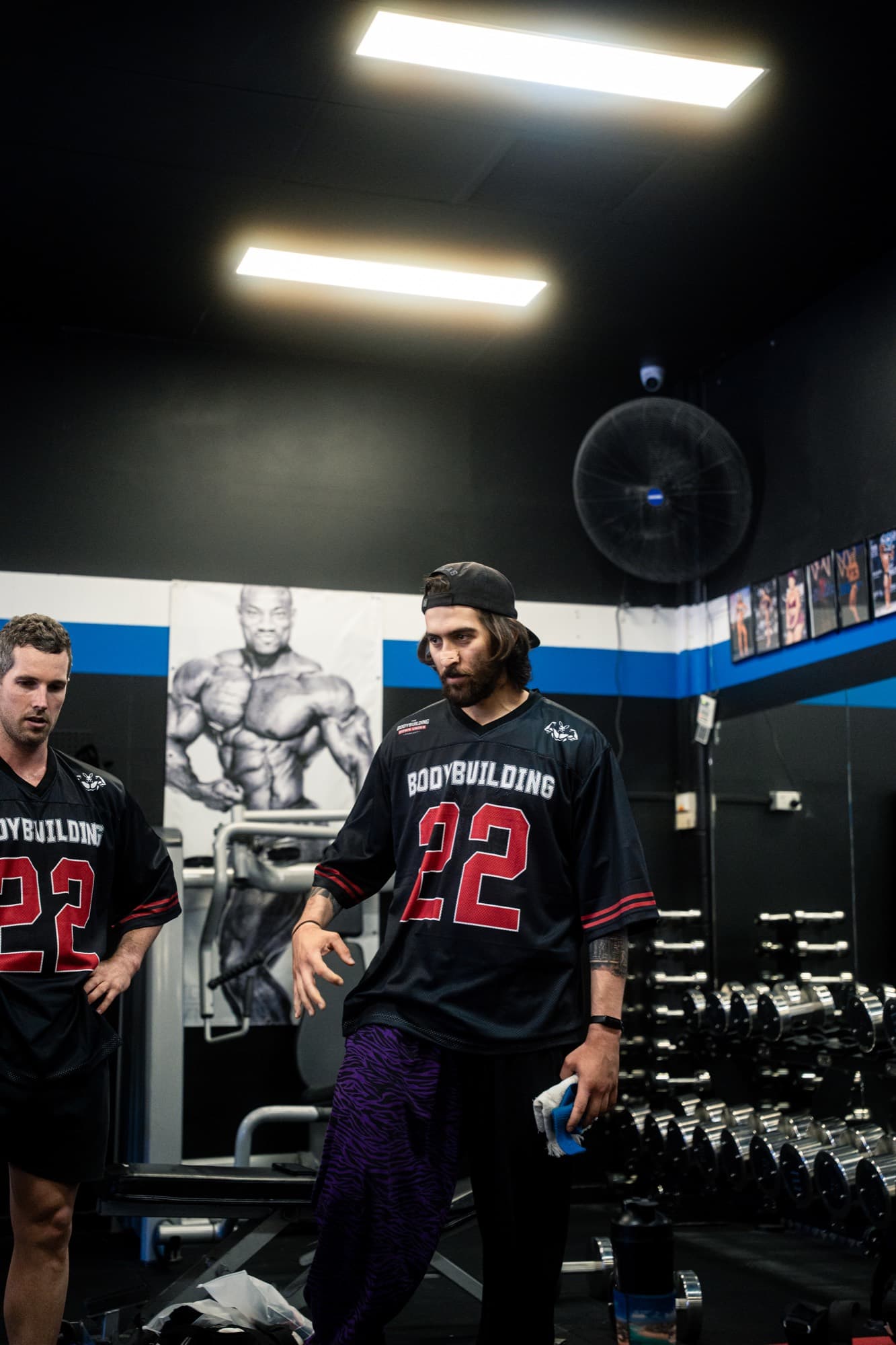 Strength training session in progress